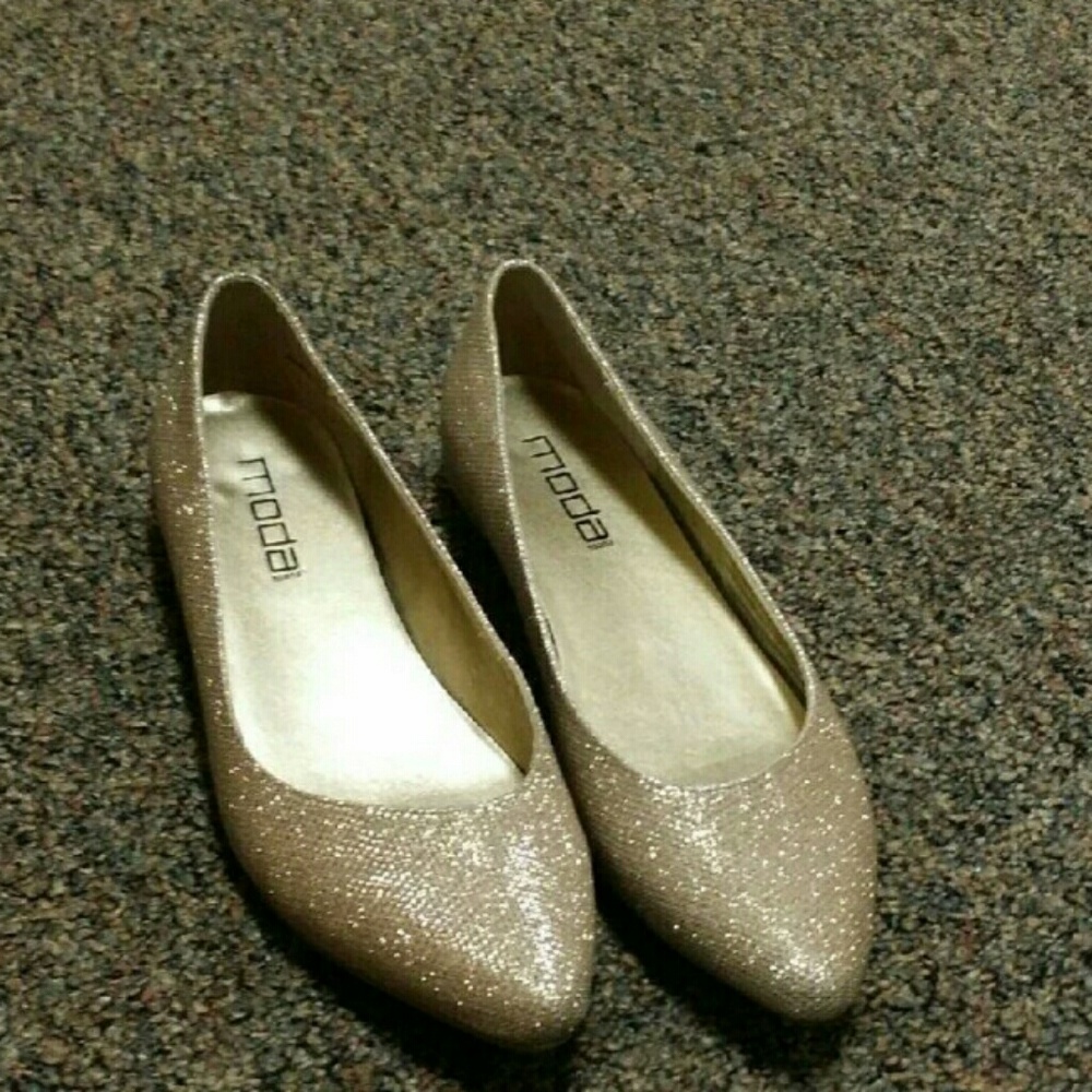 Sparkly flats